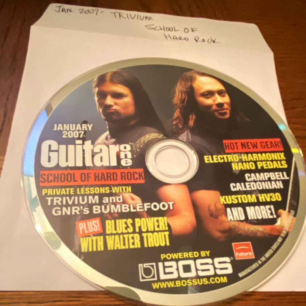 Guitar One Magazine January 2007 School of Hard Rock Trivium Bumblefoot Boss